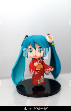 Hatsune Miku Vocaloids giapponese figurina Foto Stock