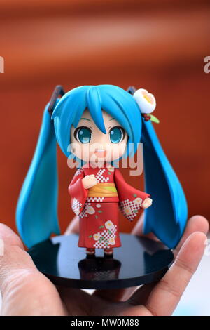 Hatsune Miku Vocaloids giapponese figurina Foto Stock