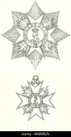 . Nederlands: Afbeelding uit 1893 van de mano van Maximilian Gritzner. Overleden nel 1902 van scansione Blz. 23 van het boek "Handbuch der Ritter- und Verdienstorden ' uitgegeven 1893 tekening van de nel 1902 overleden Maximilian Gritzner. Robert Prummel 10 lug 2008 16:40 (CEST) Gritzner, Adolf Massimiliano Ferdinando (Ps. Max Fernand) * 29.07.1843 Sorau (Provinz Brandenburg) † 10.07.1902 Steglitz Heraldiker . 19 novembre 2006 (originale data di caricamento). Uploader originale era Robert Prummel presso nl.wikipedia 576 Ster en juweel van de Militaire Orde van Verdienste van Beieren Foto Stock