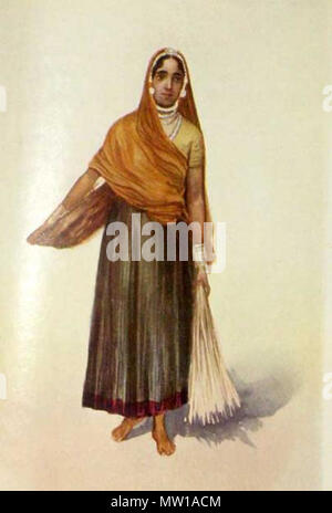 . Inglese: "Un Rajput lady da Kutch,' un acquerello di Rao Bahadur M. V. Dhurandhar, 1928; più acquerelli dal set: *'una donna lavoratrice a Ajmere'* *"ABengali lady'* *'A Bhatia lady'* *'A Bhil girl'* *'A Bombay lady'* *'A Borah lady, Surat'* *"Nato accanto al fiume sacro'* *'A Brahman lady'* *"Da Burmah'* *"Cambay tipo "* *"un ballerino in Mirzapur'* *"un ballerino di Tanjore'* *'una vedova del Deccan'* *'A dyer girl, Ahmedabad'* *'A fisherwoman, Sind'* *'A fishwife di Bombay'* *'A denizen del Western Ghaut Foto Stock