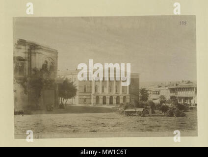 . Tbilisi: ortodosso Theological Seminary a Yerevan Square . 1870s. Kennan, George, 1845-1924 588 Tbilisi, ortodossa Seminario teologico sulla piazza di Yerevan Foto Stock