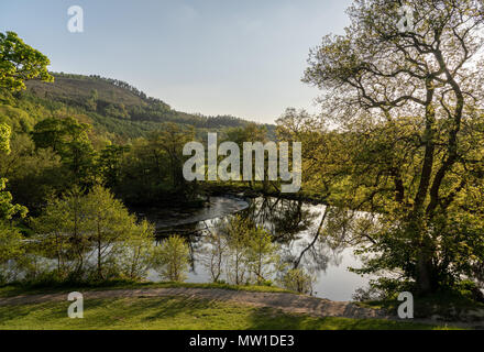 Il ferro di cavallo cade al di fuori di Llangollen in Galles Foto Stock