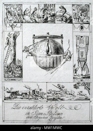 . Deutsch: Die verkehrte Welt di Sinn-Bildern von dem Esop Zweyten [sic] inglese: un attacco satirico da Balthasar Anton Dunker, prodotto come una reazione alla Rivoluzione Francese e l'invasione della Svizzera dalle truppe francesi. 1800. Balthasar Anton Dunker 629 Verkehrte Welt di Sinn Bildern von Esopdem Zweyten Foto Stock