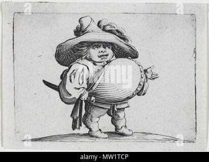 . Mansion House Dwarf . prima di 1635. Jacques Callot (1592-1635) 391 Mansion House Nani Foto Stock