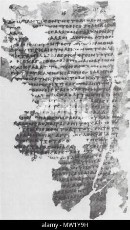 . Inglese: Atti 5,12-21 . Ii o III secolo. Sconosciuto 620 Uncial 0189 (At 5,12-21) Foto Stock