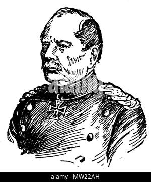 . Deutsch: Agosto v. Il Werder (1808-1887) Inglese: Agosto v. Il Werder (1808-1887) Français : Agosto v. Il Werder (1808-1887) . 1892. J. Scheibert 644 August von Werder Foto Stock