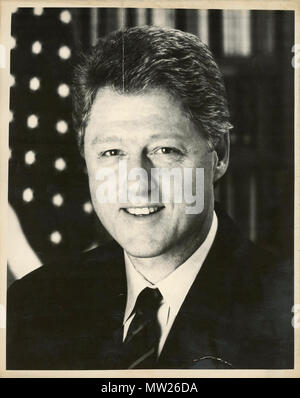 Il Presidente Clinton - il presidente Clinton busto shot Foto Stock