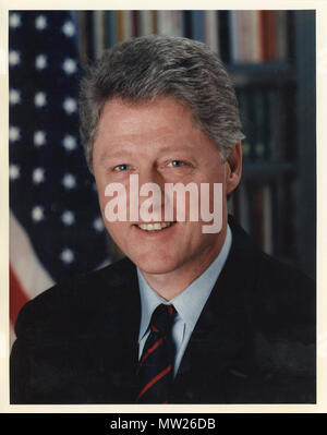 Il Presidente Clinton - il presidente Clinton busto shot Foto Stock