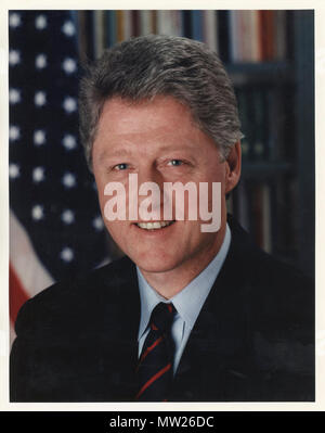 Il Presidente Clinton - il presidente Clinton busto shot Foto Stock