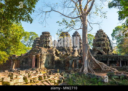 Antient Banteay Kdei tempio di Angkor Wat complessa, Cambogia Foto Stock