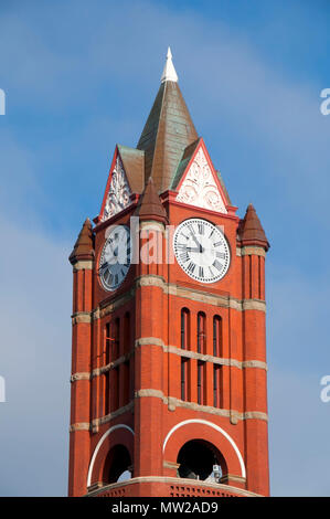 Jefferson County Courthouse clock tower, Port Townsend, Washington Foto Stock