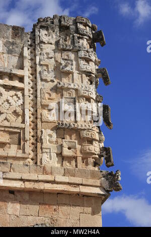 Convento del quadrangolo/governo palace - Uxmal - Antica città maya sulla penisola dello Yucatan Foto Stock