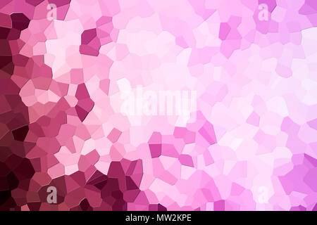 Una fotografia di un astratto modello geometrico da vari poligoni rosa e triangoli Foto Stock