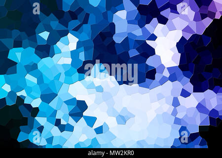 Colorate geometrica astratta sfondo con figure solide. Abstract background moderno con blu e bianco poligoni. Foto Stock