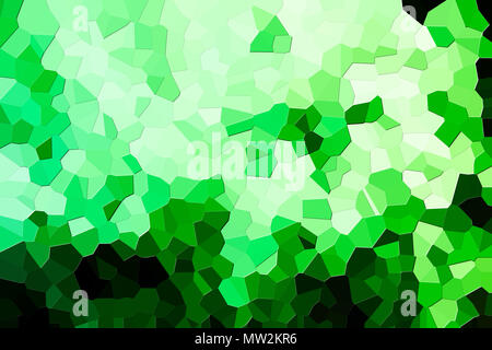 Una fotografia di un astratto modello geometrico da vari poligoni verde e triangoli Foto Stock
