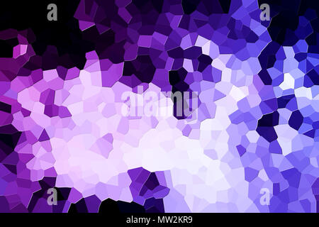 Una fotografia di un astratto modello geometrico da vari poligoni viola e triangoli Foto Stock