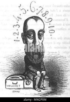 . Français : Caricatura de Charles Duclerc, Ministre des Finances en mai-juin 1848, par Cham. 1850. Cham (Amédée de Noé) 123 Charles Duclerc par Cham Foto Stock