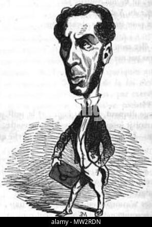 . Français : Caricatura du Ministre Drouyn de Lhuys, par Cham. 1850. Cham (Amédée de Noé) 171 Drouyn de Lhuys par Cham Foto Stock