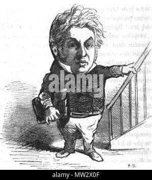 . Français : Caricatura du Ministre Michel Goudchaux, par Cham. 1850. Cham (Amédée de Noé) 250 Goudchaux par Cham Foto Stock