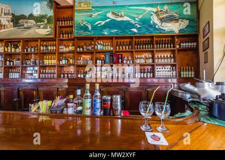 La Terraza de Cojimar, uno di Ernest Hemingway's bar preferiti in Cojimar, Cuba Foto Stock