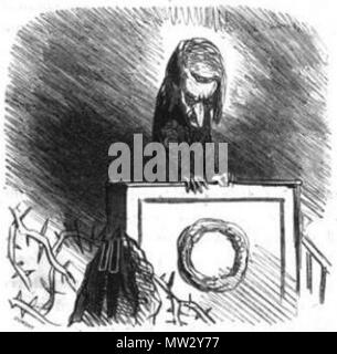 . Français : Caricatura de Félicité Robert de Lamennais (1782-1854) par Cham. 1850. Cham (Amédée de Noé) 357 Lamennais par Cham Foto Stock