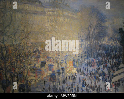 . Artista creatore:Clausola Monet titolo inglese: Le Boulevard des Capucines עברית: שדרות הקפוצ'ינים, קלוד מונה data 1873 medie inglese: Olio su tela עברית: שמן על בד posizione corrente inglese: Puschkin-Museum der Bildenden Künste עברית: מוזיאון פושקין לאמנות Deutsch: Puschkin-Museum der Bildenden Künste inglese: Mosco עברית: מוסקווה Deutsch: Moskau fonte/Fotografo proprio lavoro . Il 7 ottobre 2009. deror avi 95 Boulevard des Capucines IMG 6898 Foto Stock
