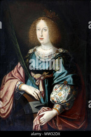 . Inglese: Eleonora Gonzaga (1598-1655) . Il 15 febbraio 2010. Sconosciuto 182 Eleanora Gonzaga con frondosi rametto Foto Stock