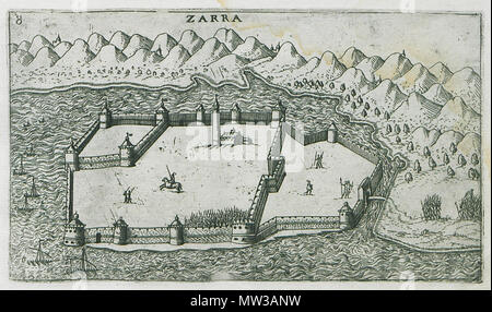 . Inglese: Giuseppe Rosaccio. Viaggio da Venezia a Costantinopoli : per mare e per terra & insieme quello di Terra Santa, Venezia, Giacomo Franco, 1598 . 1598. Giuseppe Rosaccio (1530-1620) Descrizione geografo italiano medico e data di nascita e morte 1530 1620 competente controllo : Q16116881 VIAF: ISNI 92131: 0000 0001 0861 3205 LCCN: N87864044 NLA: 40561068 GND: 125001916 WorldCat 659 Zarra - Giuseppe Rosaccio - 1598 Foto Stock