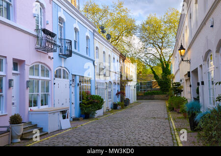 Ennismore Gardens Mews, Knightsbridge, Londra SW7, England, Regno Unito Foto Stock