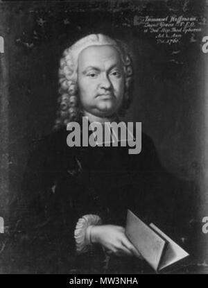 . Deutsch: Bild in der Tübinger Professorengalerie . Il 15 febbraio 2014, 11:16:34. Unbekannter Maler 294 Immanuel Hoffmann 1710-1772 Foto Stock