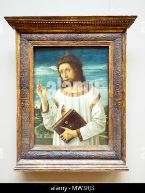 Cristo benedicente (1465-1470) da Giovanni Bellini (1459 - 1516) Foto Stock