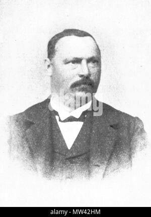 . Inglese: Joseph Boesch, è stato Presidente della birreria "Aktienbrauerei Zürich" dal 1896 al 1913 . Xix secolo o agli inizi del XX secolo. Sconosciuto 324 Joseph Boesch Foto Stock