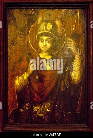. Magyar: Szent György nagyvértanú inglese: Saint George grande martire . 18. secolo 291 Icona di Saint George grande martire Foto Stock