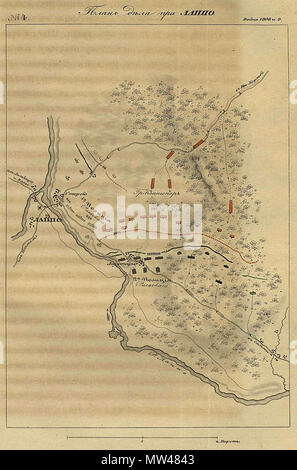 . Inglese: Mappa della Battaglia di Lapua (in lingua russa) Русский: План сражения при Лаппо . 1841. ru:Михайловский-Данилевский, Александр Иванович 392 mappa della battaglia di Lapua (lingua russa) Foto Stock