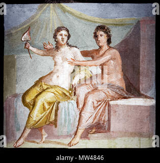 . Inglese: Marte e Venere. Français : Mars et Vénus. I secolo d.c. Marie-Lan Nguyen, P. Herdern 400 Marte e Venere Pompei uomo Napoli Inv9250 ripristinato Foto Stock