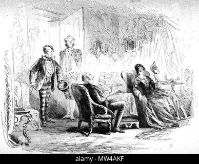 . Inglese: il giovane uomo di nome di Guppy da "Phiz' (Hablot Knight Browne) per Bleak House, p. 283 (c. 29, "il Giovane"). 4 x 5 3/16 pollici. 6 febbraio 2012, 15:16:17. Hablot Knight Browne (Phiz) 602 il giovane uomo di nome di Guppy Foto Stock