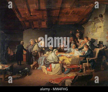 . La lettura della volontà . 1811 649 William Home Lizars leggendo la volontà (1811) Foto Stock
