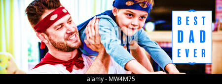 Immagine composita della miglior papà mai card Foto Stock