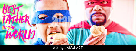 Padri giorno saluto con immagine Foto Stock