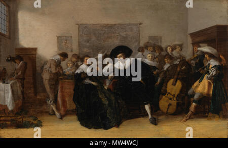 49 Anthonie Palamedesz. (1601-1673)- Una società musicale - Soittoa ja seurustelua - Musik och sällskapande (28845495823) Foto Stock