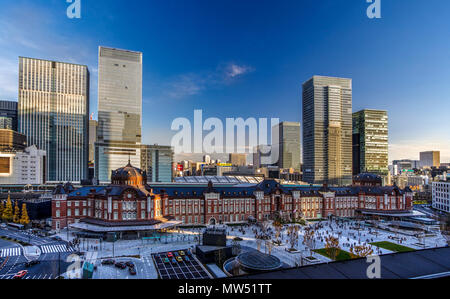 In Giappone , il Tokyo City, Marunouchi distretto, Stazione di Tokyo lato ovest Foto Stock