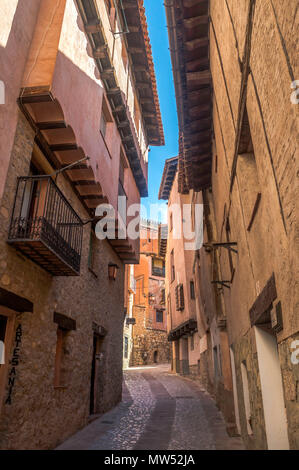 Spagna, Aragon , provincia di Teruel, Albarracin City Foto Stock