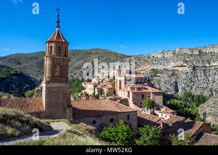 Spagna, Aragon , provincia di Teruel, Albarracin City Foto Stock