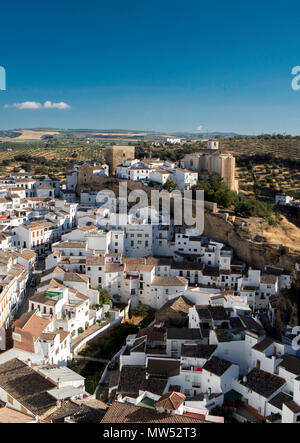 Spagna, Andalusia Cadice provincia, a Setenil City Foto Stock