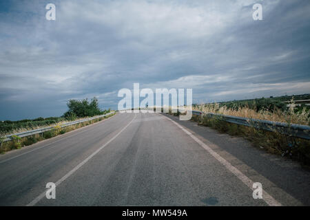 Struttura di strada la natura in Puglia Foto Stock