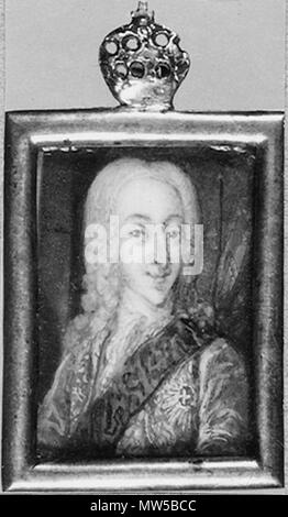 . Svenska: Kristian VI (1699-1746), kung av Danmark och Norge, dono med Sofia Magdalena av Brandenburg Kulmbach . Data sconosciuta 348 Kristian VI (1699-1746), kung av Danmark och Norge - Nationalmuseum - 29075 Foto Stock