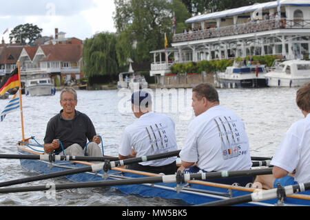 Henley, GRAN BRETAGNA, Sabato 07/07/2007. Henley Royal Regatta, Henley Regatta corso, German Touring vogatori,, Henley Royal Regatta, Henley Rea Foto Stock