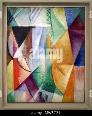 . Inglese: finestra . 1912 ; 2015-12-10 13:23:46. Sailko 523 Robert delaunay, una finestra, 1912 Foto Stock