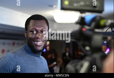 Stormzy durante la 63a edizione annuale di Ivor Novello Songwriting Awards presso Grosvenor House di Londra. Picture Data: giovedì 31 maggio, 2018. Vedere PA storia SHOWBIZ Novello. Foto di credito dovrebbe leggere: Ian West/PA FILO Foto Stock