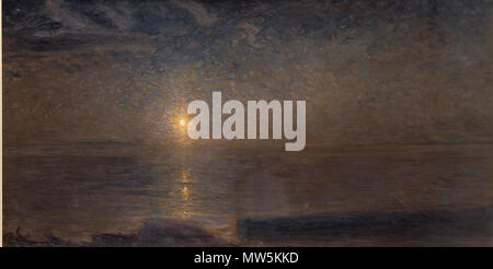 . Inglese: Axel Fahlcrantz (1851-1925), "Nocturne", olja på duk, signerad, 78,5 x 153 cm. Tra il 1851 e il 1925. Axel Fahlcrantz (1851-1925) 65 Axel Fahlcrantz, Nocturne Foto Stock